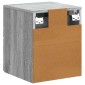 vidaXL Τοίχου Κρεμαστό Κομοδίνο Γκρι Sonoma 34,5 x 33 x 40 εκ