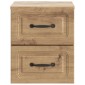 vidaXL Τοίχου Κρεμαστό Κομοδίνο 2 τμχ. Artisan Δρυς 34,5 x 33 x 40 εκ
