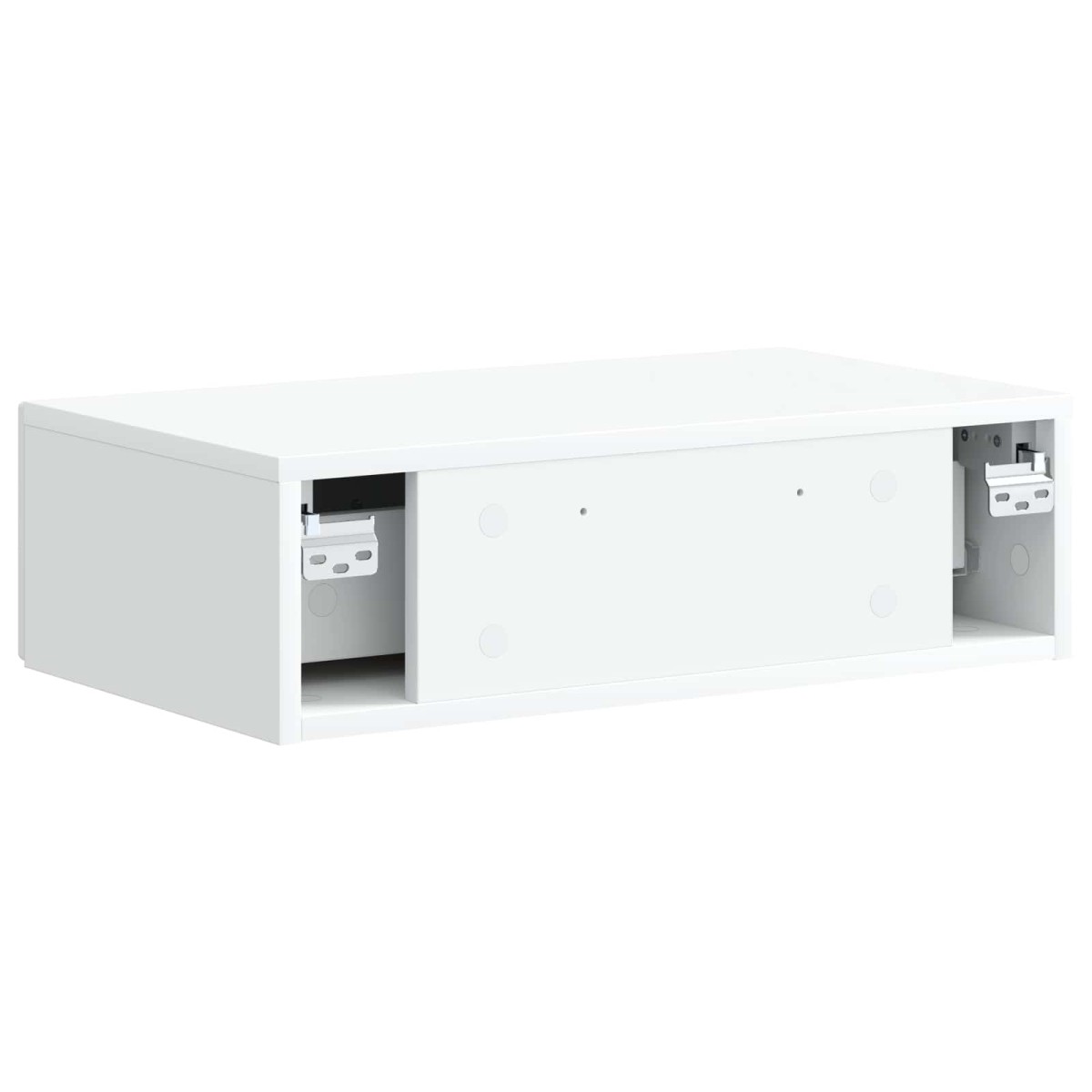 vidaXL Τραπεζάκι Τοίχου Λευκό 59 x 34,5 x 17 εκ. Επεξεργασμένο Ξύλο