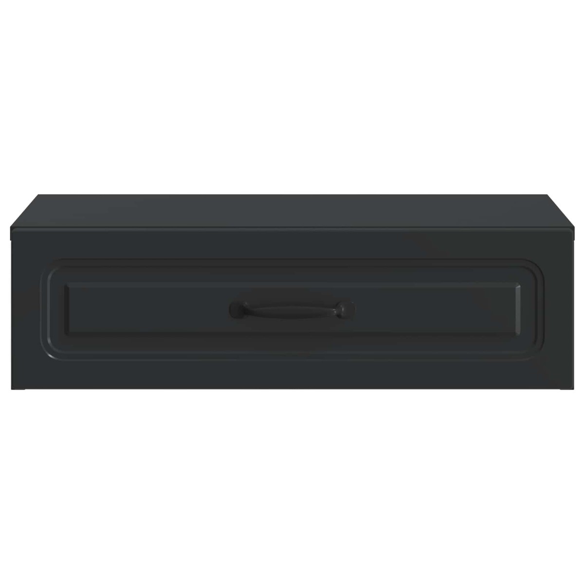 vidaXL Τραπεζάκι Τοίχου Μαύρο 59 x 34,5 x 17 εκ. Επεξεργασμένο Ξύλο