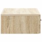 vidaXL Τραπεζάκι Τοίχου Sonoma Δρυς 59 x 34,5 x 17 εκ.