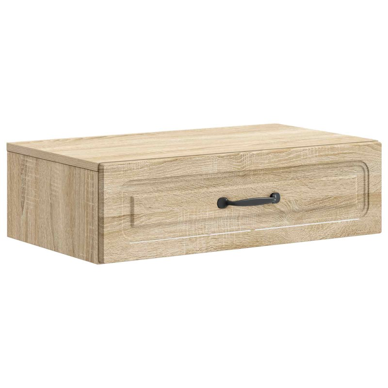vidaXL Τραπεζάκι Τοίχου Sonoma Δρυς 59 x 34,5 x 17 εκ.