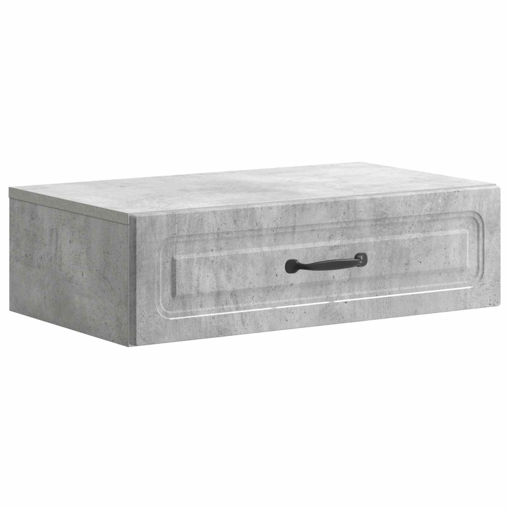 vidaXL Τραπεζάκι Τοίχου Γκρι Σκυροδέματος 59 x 34,5 x 17 εκ.