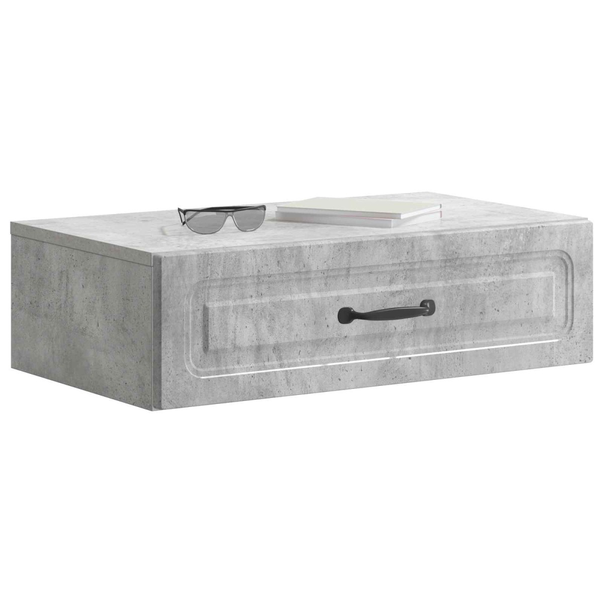 vidaXL Τραπεζάκι Τοίχου Γκρι Σκυροδέματος 59 x 34,5 x 17 εκ.