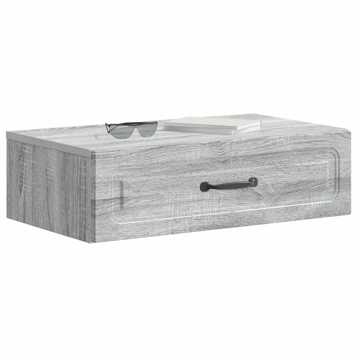 vidaXL Τραπεζάκι Τοίχου Γκρι Sonoma 59 x 34,5 x 17 εκ.