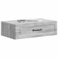 vidaXL Τραπεζάκι Τοίχου Γκρι Sonoma 59 x 34,5 x 17 εκ.