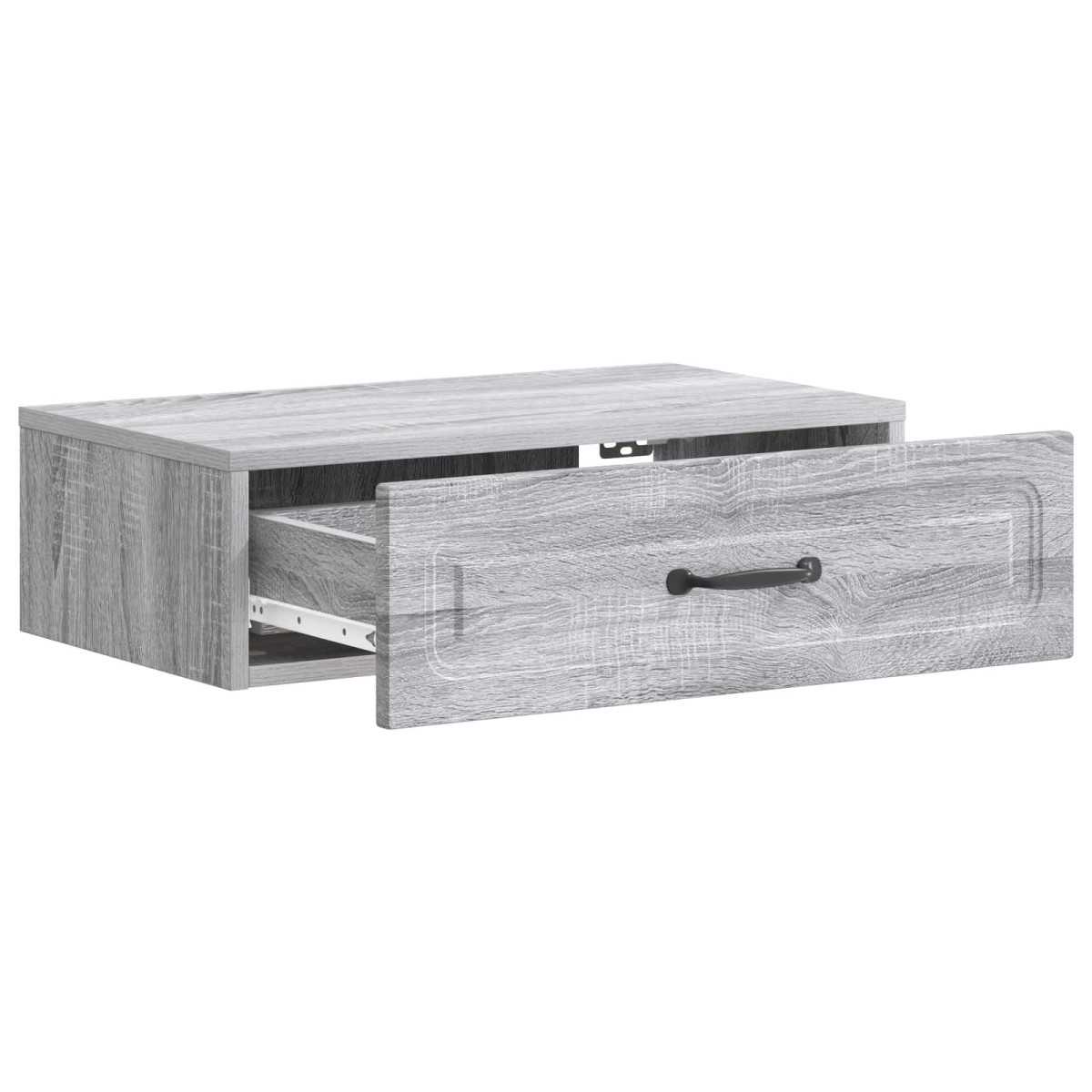 vidaXL Τραπεζάκι Τοίχου Γκρι Sonoma 59 x 34,5 x 17 εκ.