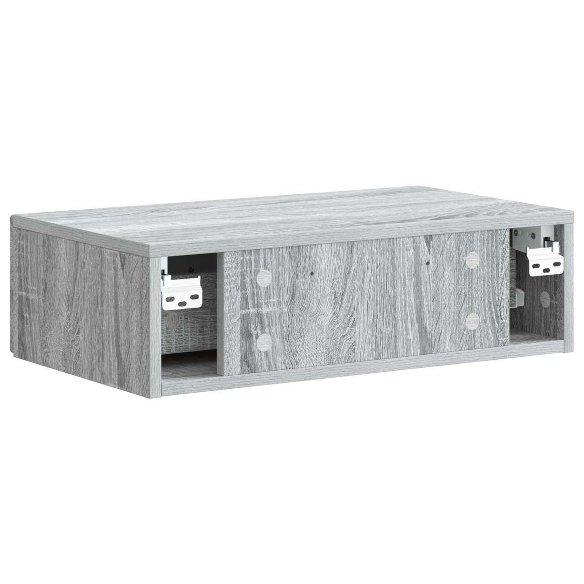 vidaXL Τραπεζάκι Τοίχου Γκρι Sonoma 59 x 34,5 x 17 εκ.