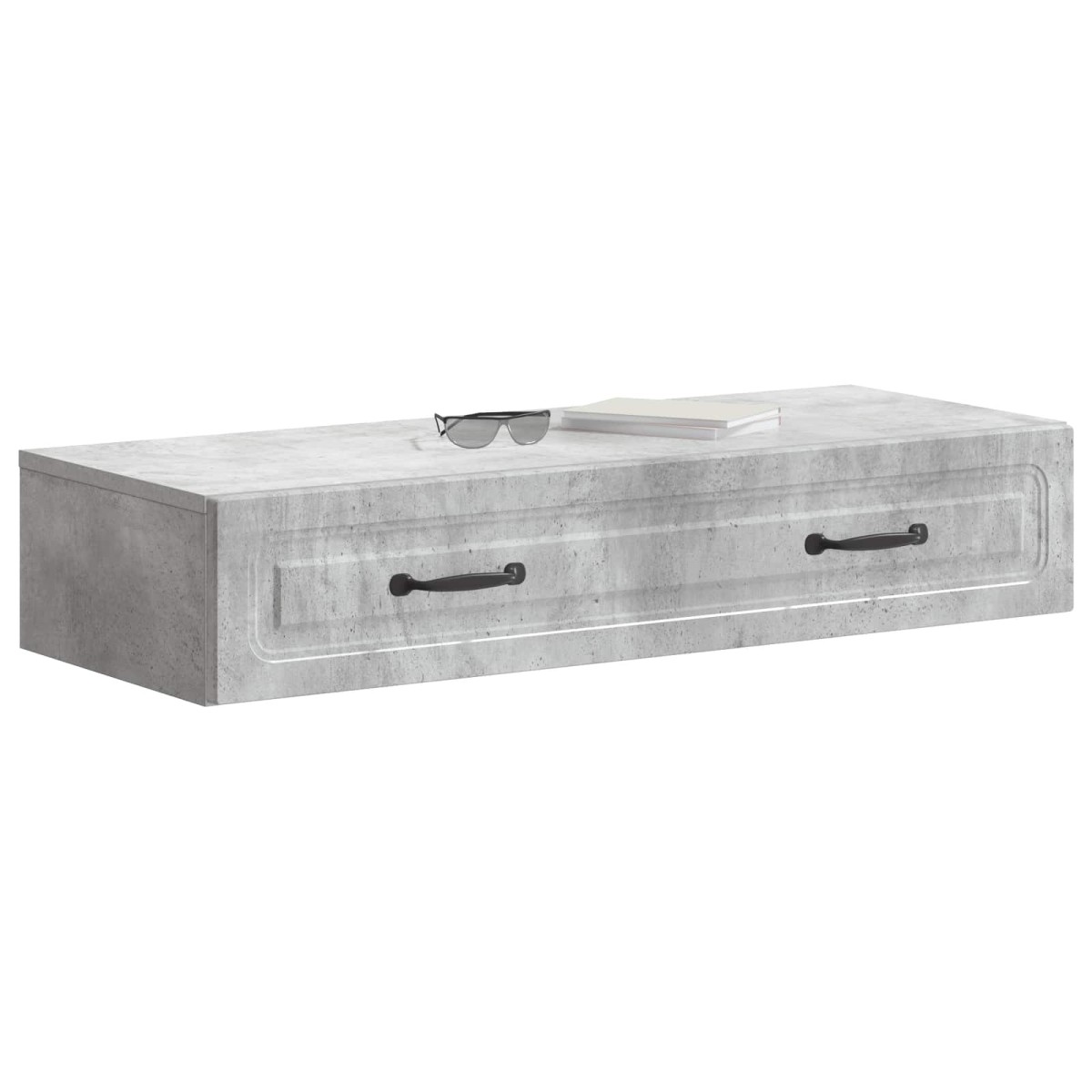 vidaXL Τραπεζάκι Τοίχου Γκρι Σκυροδέματος 87,5 x 34,5 x 17 εκ.