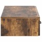 vidaXL Τραπεζάκι Τοίχου Καπνισμένο Ξύλο Δρυός 87,5 x 34,5 x 17 εκ.