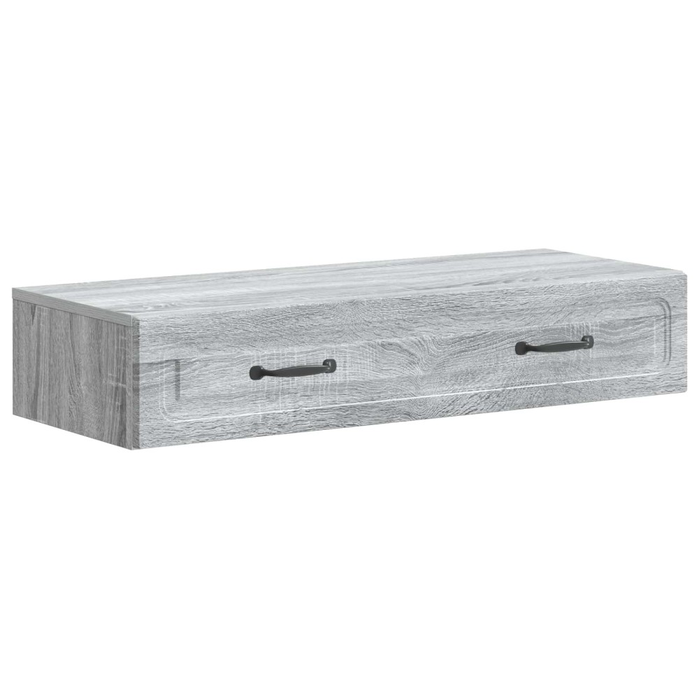 vidaXL Τραπεζάκι Τοίχου Γκρι Sonoma 87,5 x 34,5 x 17 εκ.