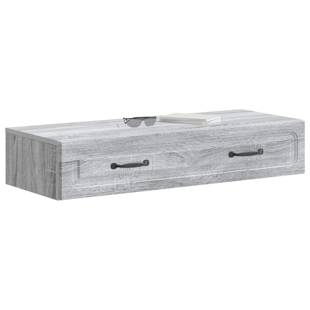 vidaXL Τραπεζάκι Τοίχου Γκρι Sonoma 87,5 x 34,5 x 17 εκ.