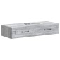vidaXL Τραπεζάκι Τοίχου Γκρι Sonoma 87,5 x 34,5 x 17 εκ.