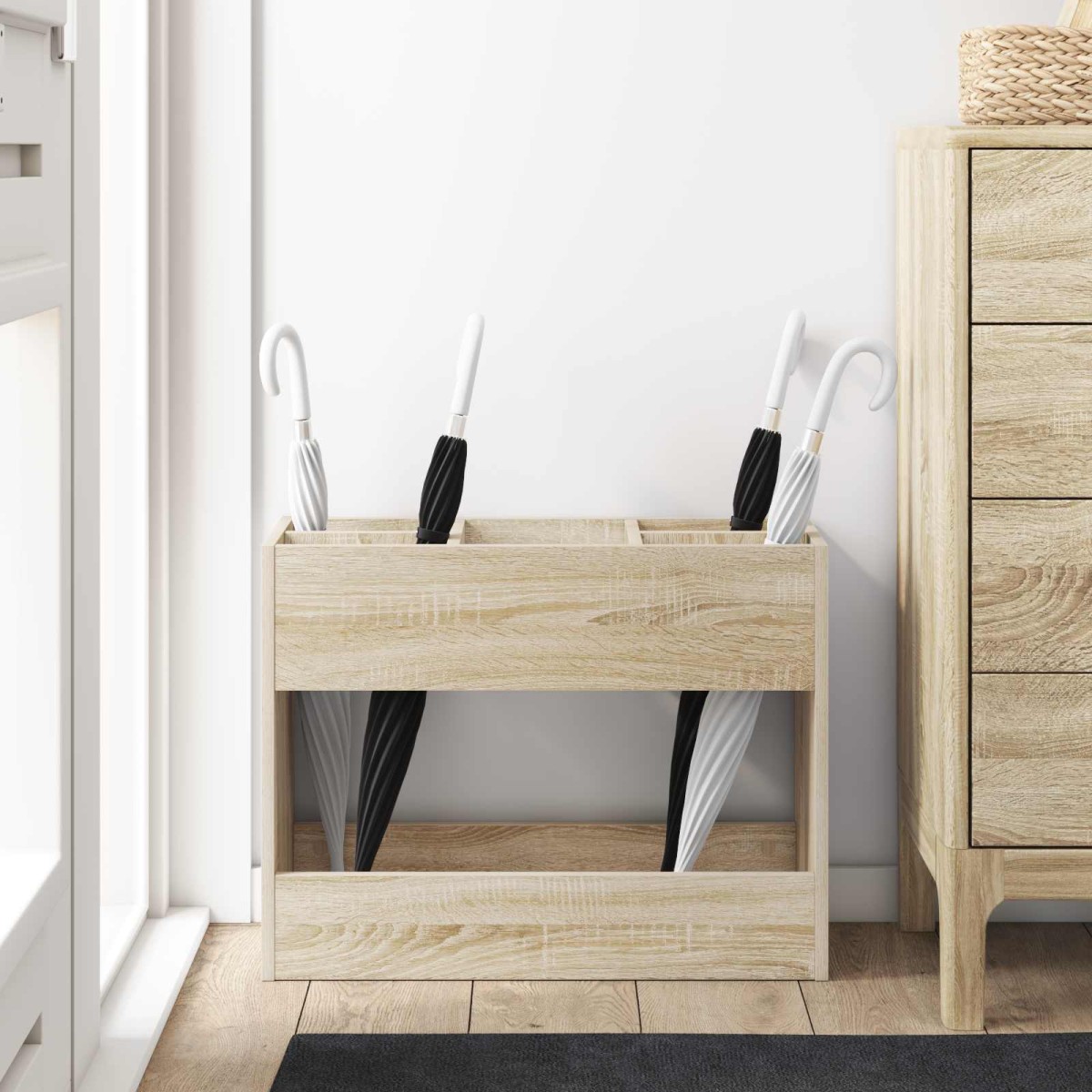 vidaXL Σχέδιο & βάση αποθήκευσης Δρύς Sonoma 65 x 24 x 50 εκ
