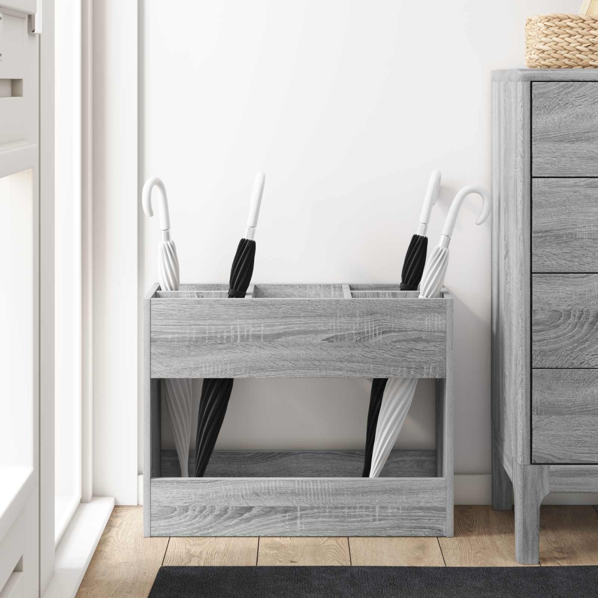 vidaXL Σχέδιο & βάση αποθήκευσης Γκρίζο Σονομα 65 x 24 x 50 εκ