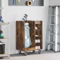 vidaXL Ντουλάπι Γκολφ με τροχούς Καπνιστό Δρύς 65 x 45 x 98 εκ