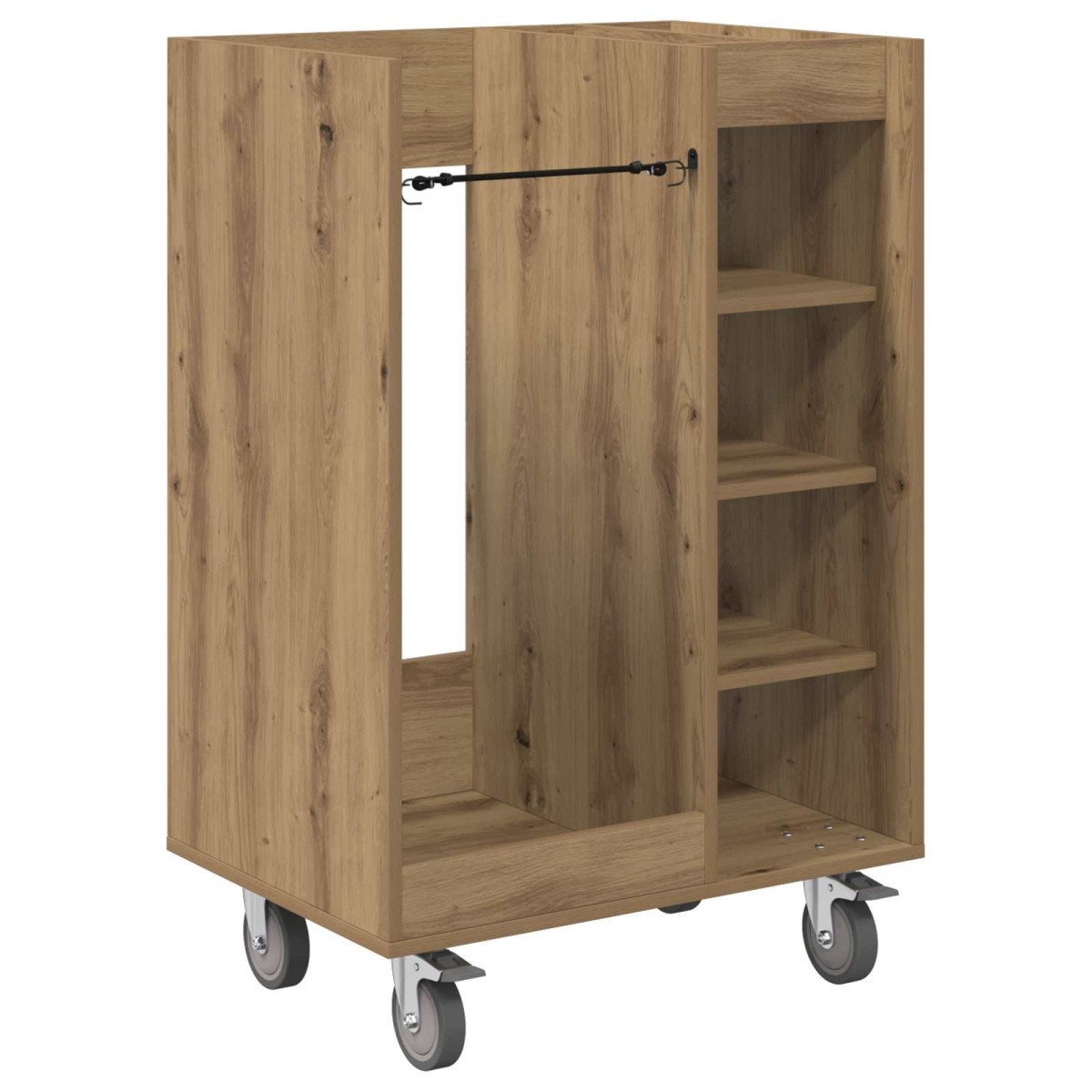 vidaXL Ντουλάπι Γκολφ με τροχούς Μονόχρωμο Artisan Oak 65 x 45 x 98 εκ