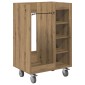 vidaXL Ντουλάπι Γκολφ με τροχούς Μονόχρωμο Artisan Oak 65 x 45 x 98 εκ