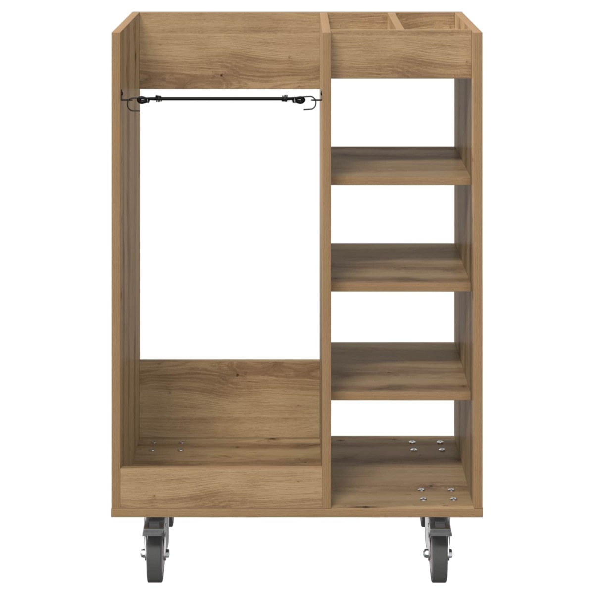 vidaXL Ντουλάπι Γκολφ με τροχούς Μονόχρωμο Artisan Oak 65 x 45 x 98 εκ