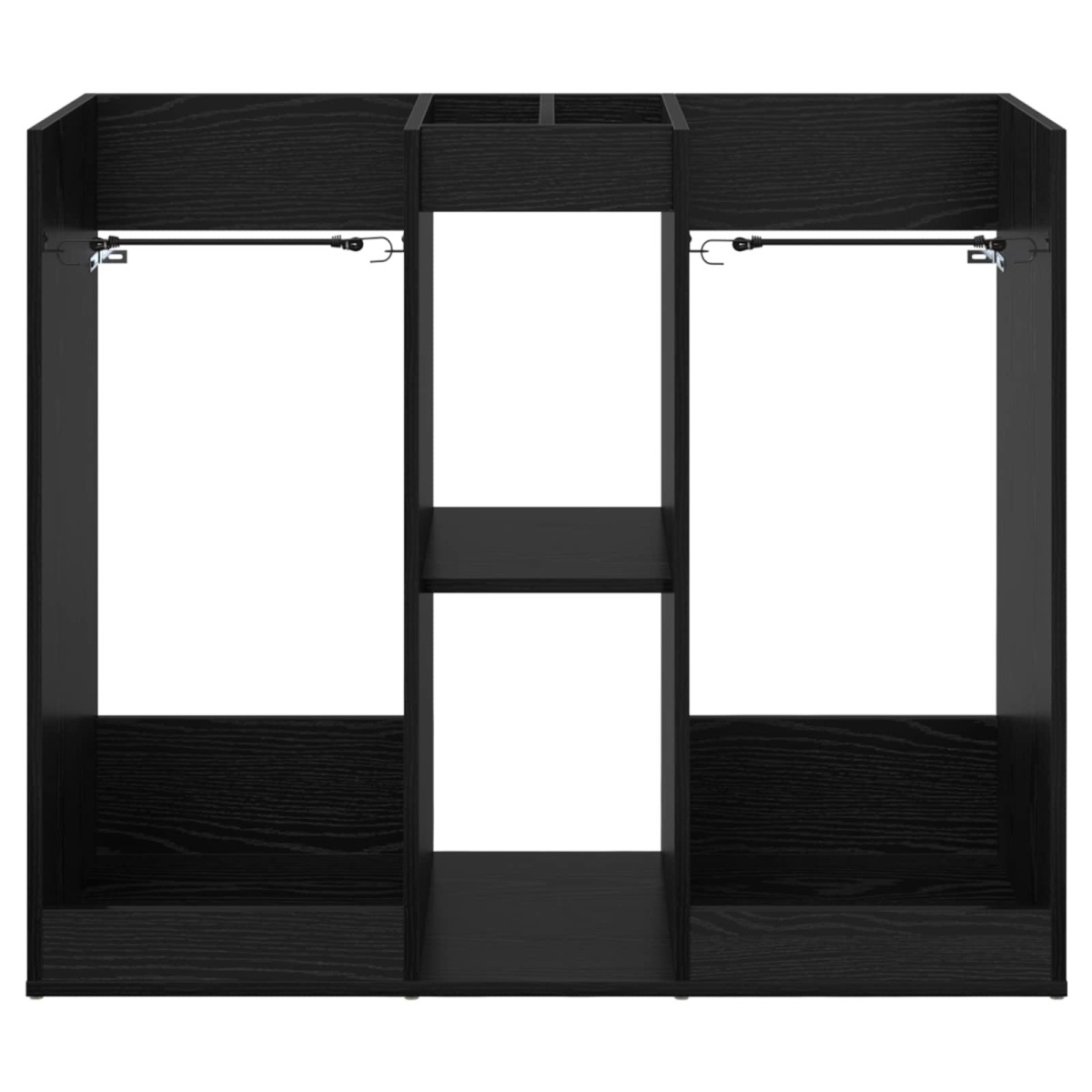 vidaXL Ντουλάπι Γκολφ Μονόχρωμο Μαύρη Οξυά 102 x 45 x 85,5 εκ