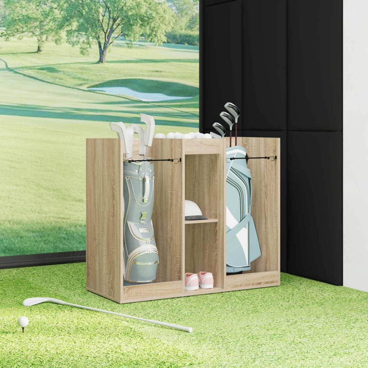vidaXL Ντουλάπι Γκολφ Μονόχρωμο Δρύς Sonoma 102 x 45 x 85,5 εκ