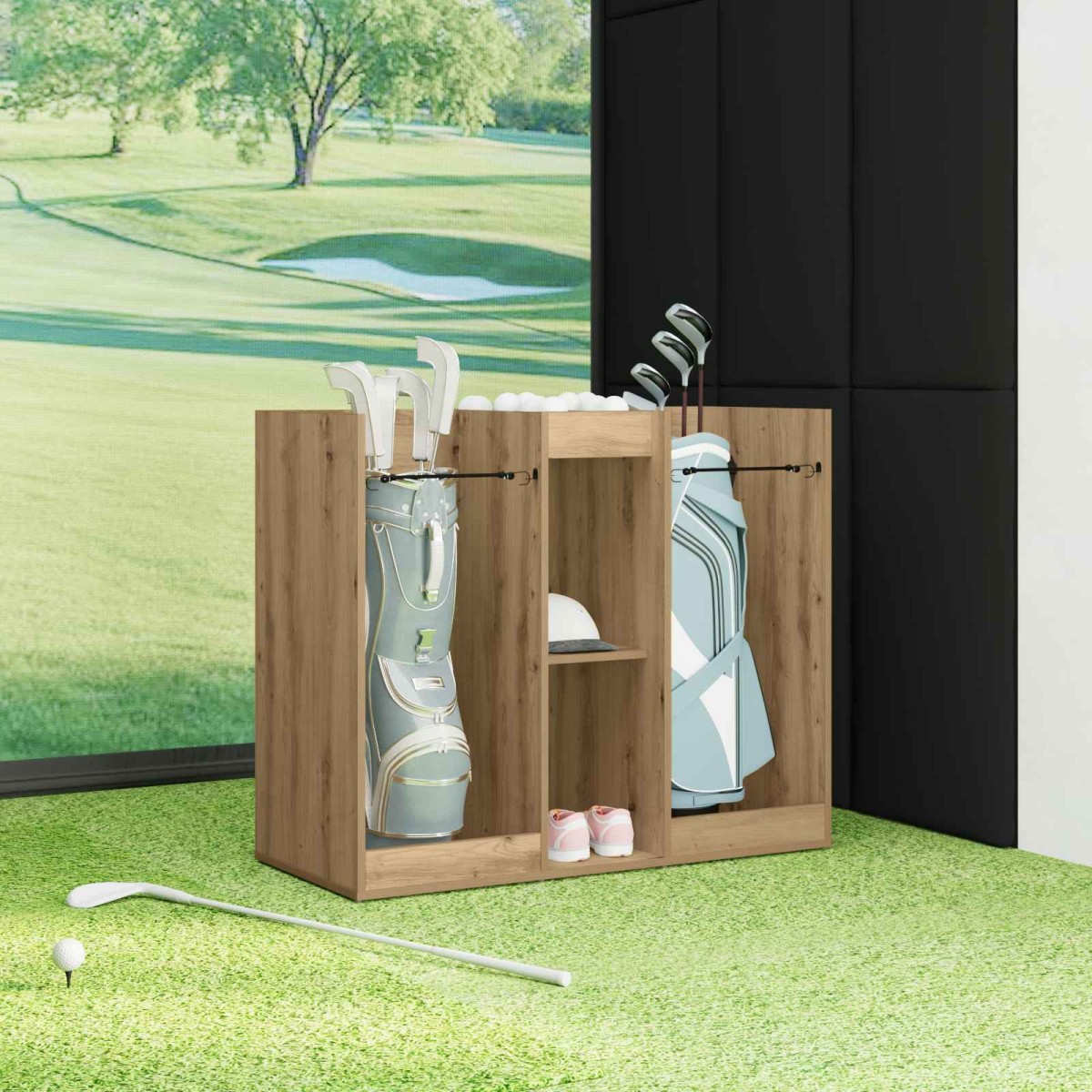 vidaXL Ντουλάπι Γκολφ Μονόχρωμο Artisan Oak 102 x 45 x 85,5 εκ
