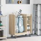 vidaXL Ντουλάπι Γκολφ με τροχούς Μονόχρωμο Δρύς Sonoma 90 x 45 x 98 εκ