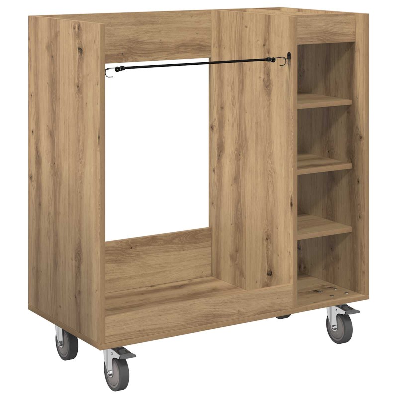 vidaXL Ντουλάπι Γκολφ με τροχούς Μονόχρωμο Artisan Oak 90 x 45 x 98 εκ