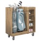 vidaXL Ντουλάπι Γκολφ με τροχούς Μονόχρωμο Artisan Oak 90 x 45 x 98 εκ