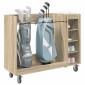 vidaXL Ντουλάπι Γκολφ με τροχούς Δρύς Sonoma 120 x 45 x 98 εκ