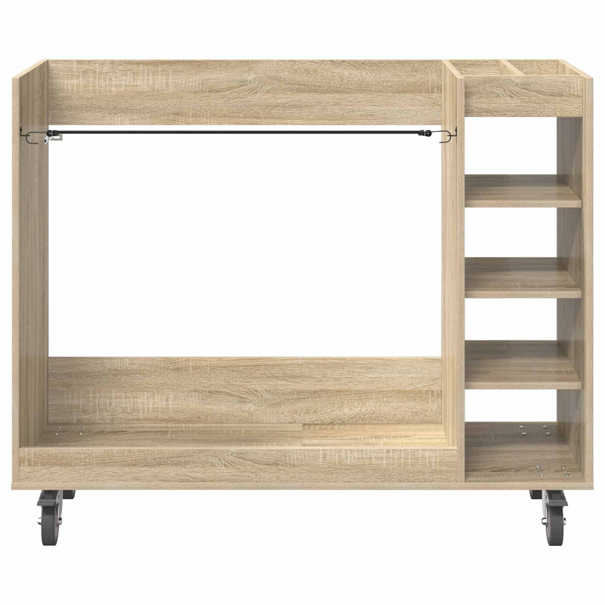 vidaXL Ντουλάπι Γκολφ με τροχούς Δρύς Sonoma 120 x 45 x 98 εκ