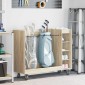vidaXL Ντουλάπι Γκολφ με τροχούς Δρύς Sonoma 120 x 45 x 98 εκ