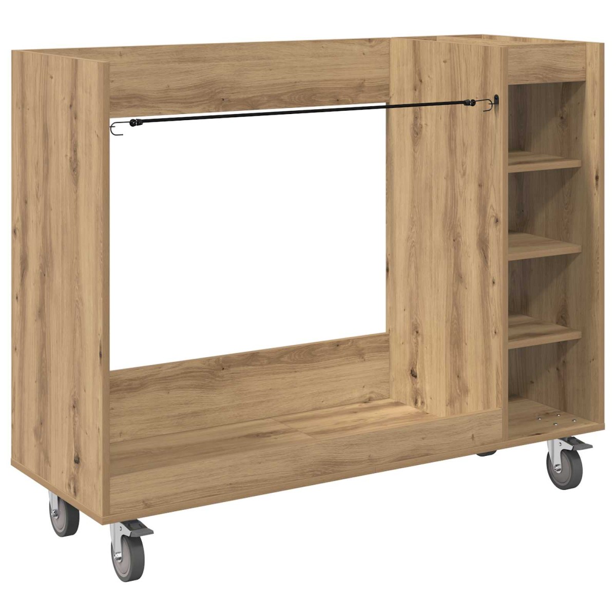 vidaXL Ντουλάπι Γκολφ με τροχούς Artisan Oak 120 x 45 x 98 εκ