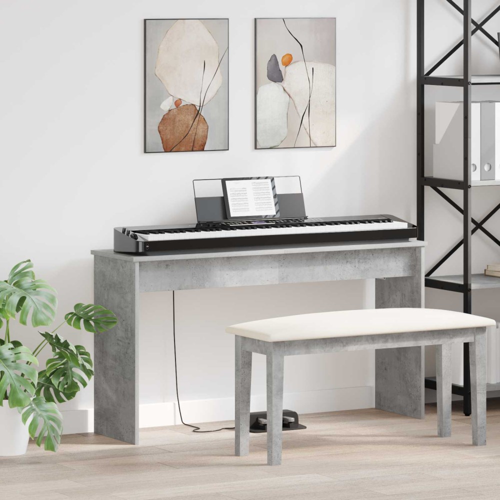 vidaXL Βάση Πληκτρολογίου Σκυρόδεμα Γκρι 120 x 32 x 64 εκ