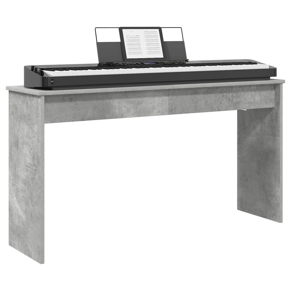 vidaXL Βάση Πληκτρολογίου Σκυρόδεμα Γκρι 120 x 32 x 64 εκ