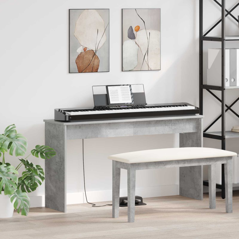 vidaXL Βάση Πληκτρολογίου Σκυρόδεμα Γκρι 120 x 32 x 64 εκ