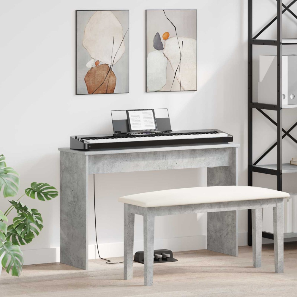 vidaXL Βάση Πληκτρολογίου Σκυρόδεμα Γκρι 100 x 32 x 64 εκ