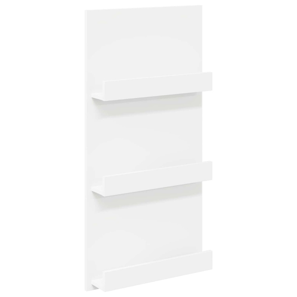 vidaXL Ράφι Περιοδικών Λευκό 51 x 11 x 102 εκ Επεξεργασμένο Ξύλο