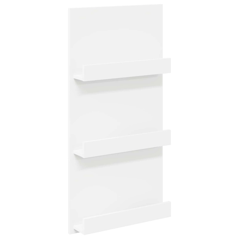 vidaXL Ράφι Περιοδικών Λευκό 51 x 11 x 102 εκ Επεξεργασμένο Ξύλο