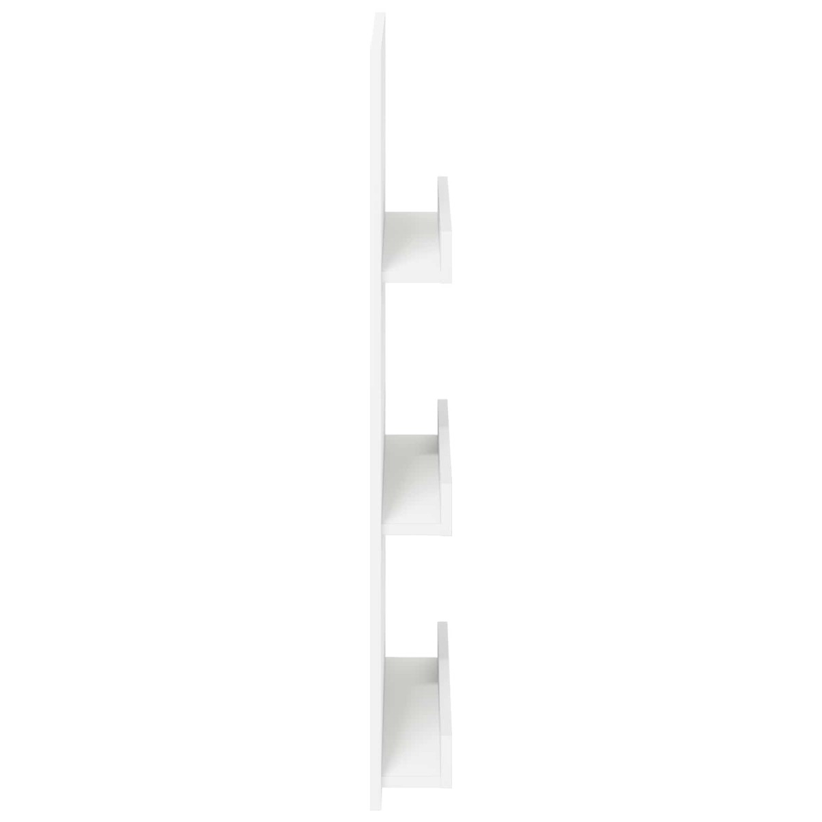 vidaXL Ράφι Περιοδικών Λευκό 51 x 11 x 102 εκ Επεξεργασμένο Ξύλο