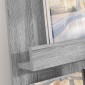 vidaXL Ράφι Περιοδικών με ράφι Γκρίζο Σονομα 51 x 11 x 102 εκ