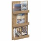 vidaXL Ράφι Περιοδικών Artisan Oak 51 x 11 x 102 εκ Επεξεργασμένο Ξύλο