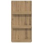vidaXL Ράφι Περιοδικών Artisan Oak 51 x 11 x 102 εκ Επεξεργασμένο Ξύλο