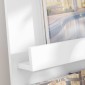vidaXL Ράφι Περιοδικών Λευκό 43 x 11 x 102 εκ Επεξεργασμένο Ξύλο