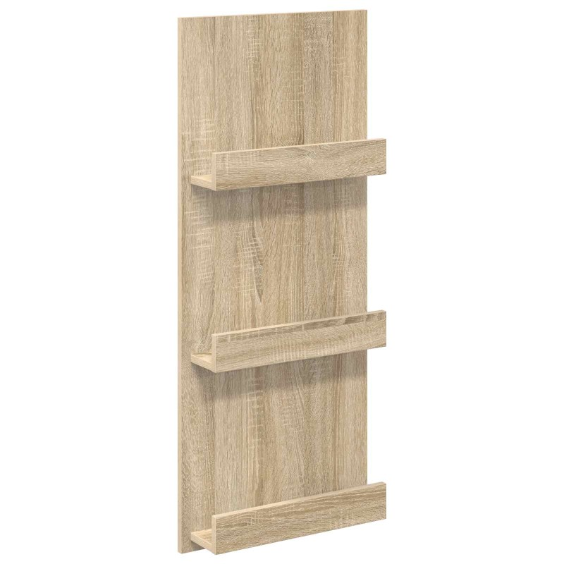 vidaXL Ράφι Περιοδικών Δρύς Sonoma 43 x 11 x 102 εκ Επεξεργασμένο Ξύλο