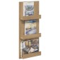 vidaXL Ράφι Περιοδικών Artisan Oak 43 x 11 x 102 εκ Επεξεργασμένο Ξύλο