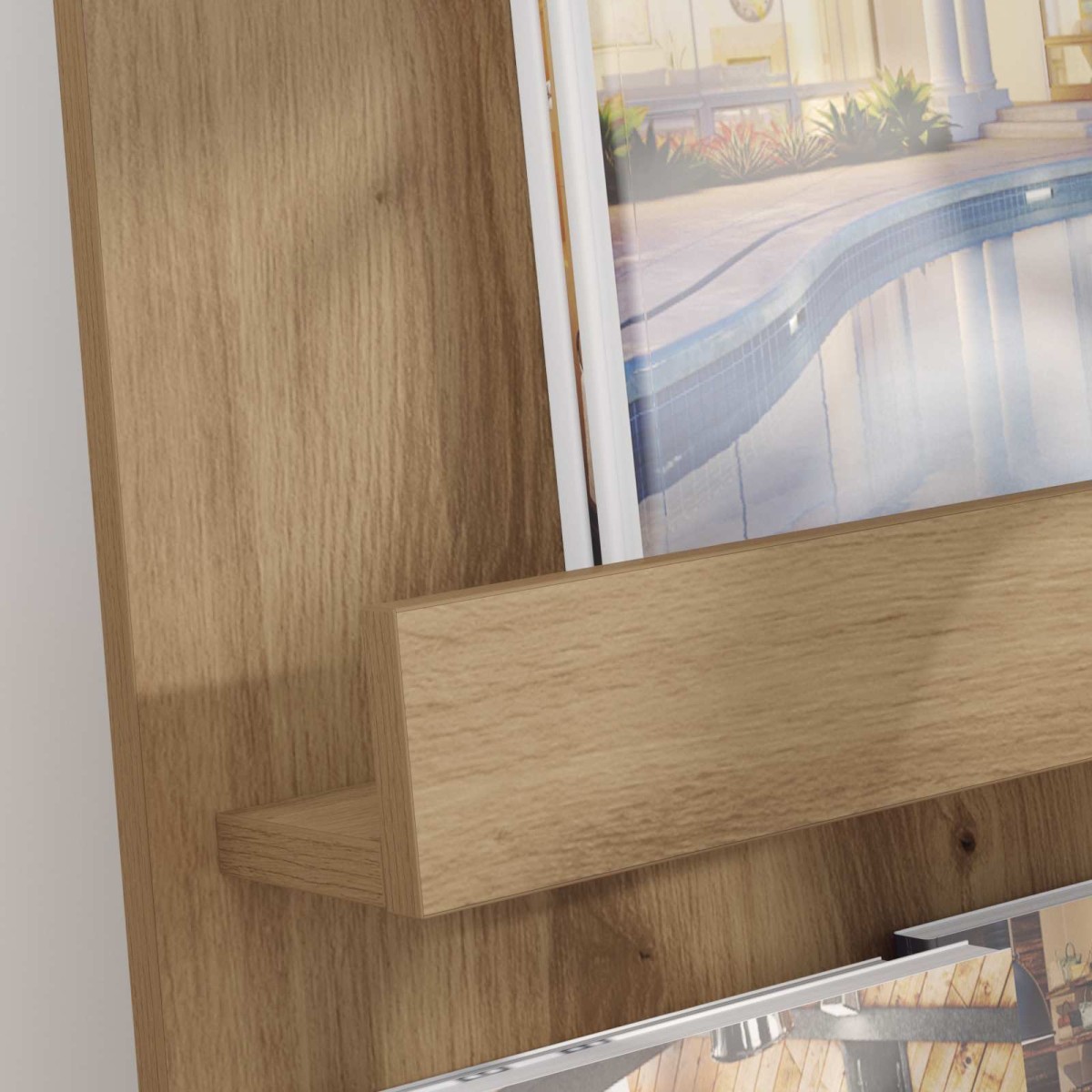 vidaXL Ράφι Περιοδικών Artisan Oak 43 x 11 x 102 εκ Επεξεργασμένο Ξύλο