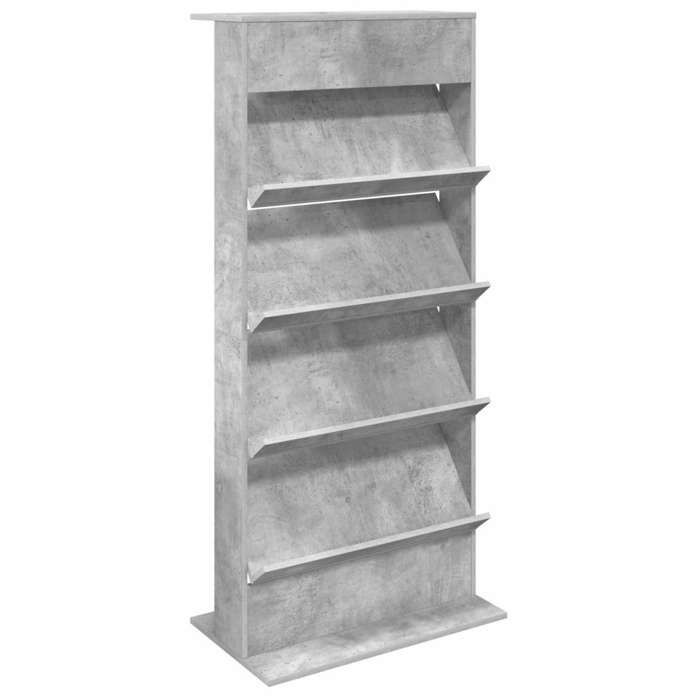 vidaXL Ράφι Περιοδικών Σκυρόδεμα Γκρι 70 x 41 x 156 εκ.
