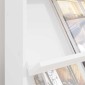 vidaXL Ράφι Περιοδικών Λευκό 70 x 41 x 126 εκ. Επεξεργασμένο Ξύλο