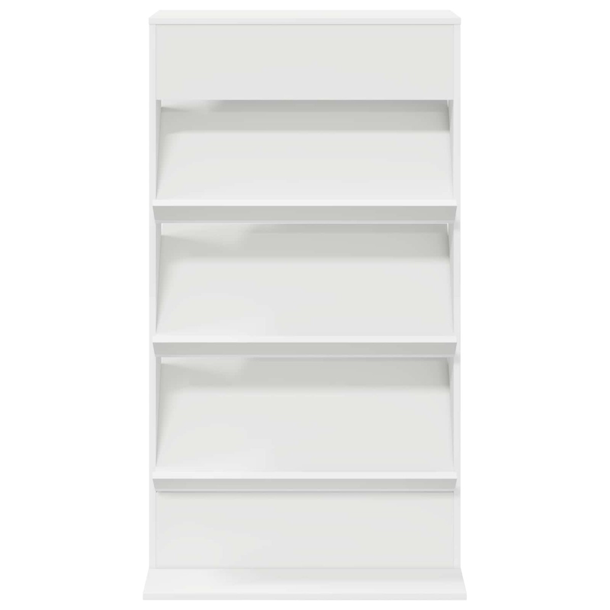 vidaXL Ράφι Περιοδικών Λευκό 70 x 41 x 126 εκ. Επεξεργασμένο Ξύλο